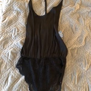 Free People Lace Bottom Body Suit
